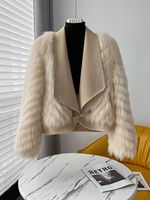 Faux Fur and Wool Reversible Coat with Fox Fur Collar: A Perfect Blend of Elegance and Versatility 4